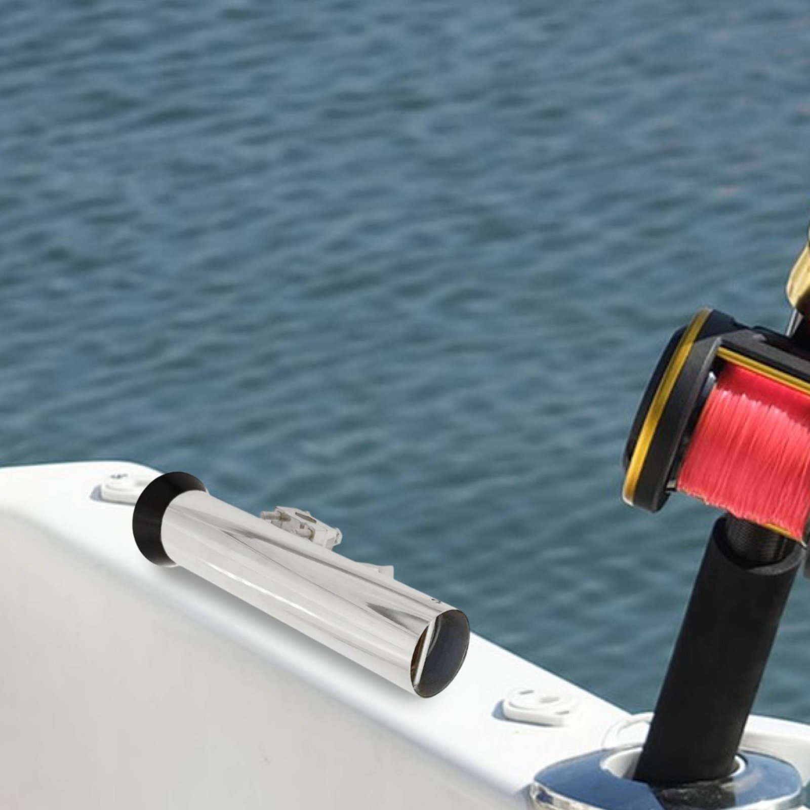Adjustable Rail Mount Rod Hold - Fishing Rod Boat review and price