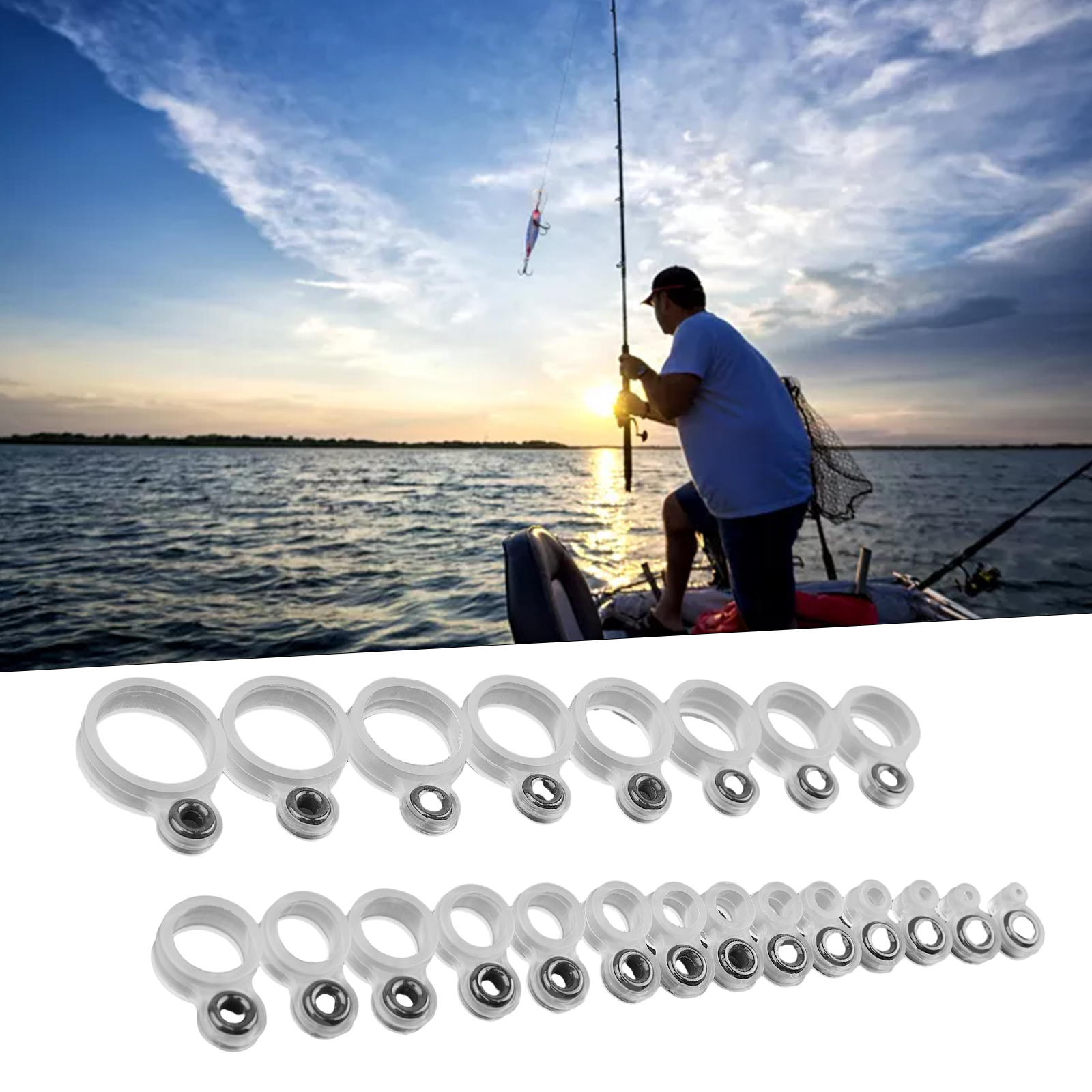 14/22Pcs Fishing Rod Eyelet Re - Fishing Rod Tip Replacement review and price