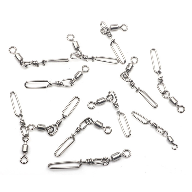 10Pcs Stainless Steel Quick Sn - Fishing Rod Casting review and price