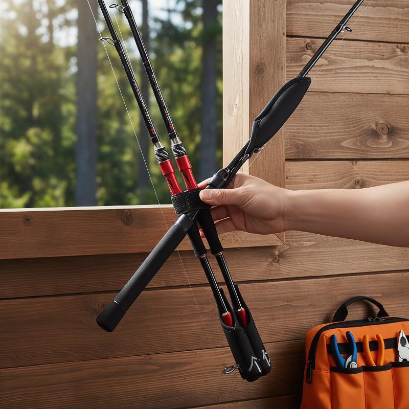 Adjustable Fishing Pole Sling  - Fishing Rod Combo review and price