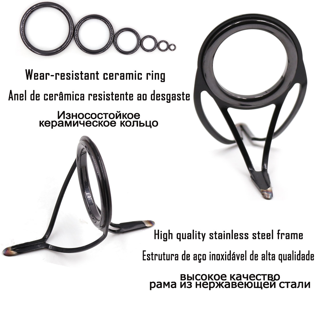 9KM OB Curved Rod Guide Kit 10 - Fishing Rod Casting review and price