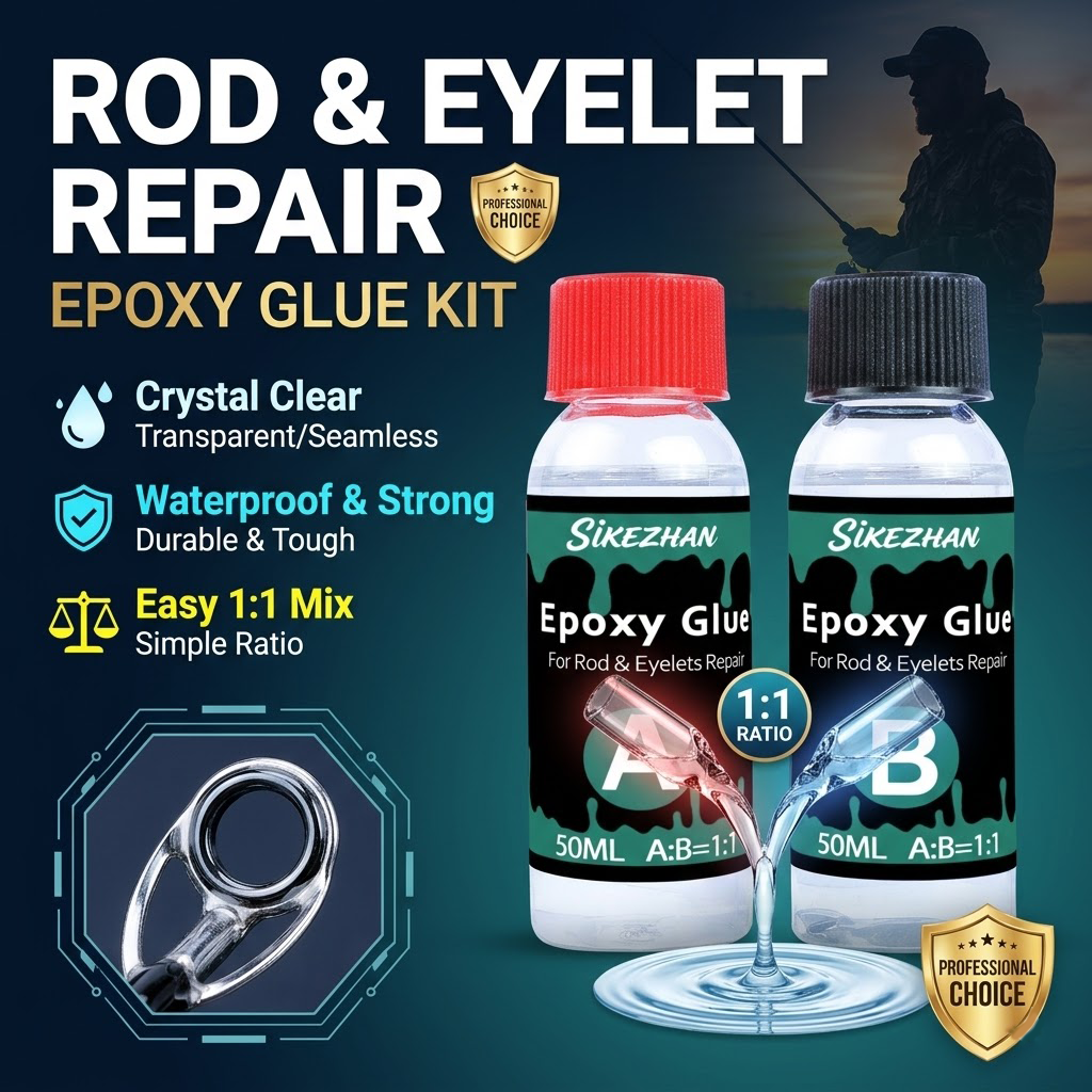Clear 2-Part Fishing Rod Epoxy - Fishing Rod Building Kit review and price