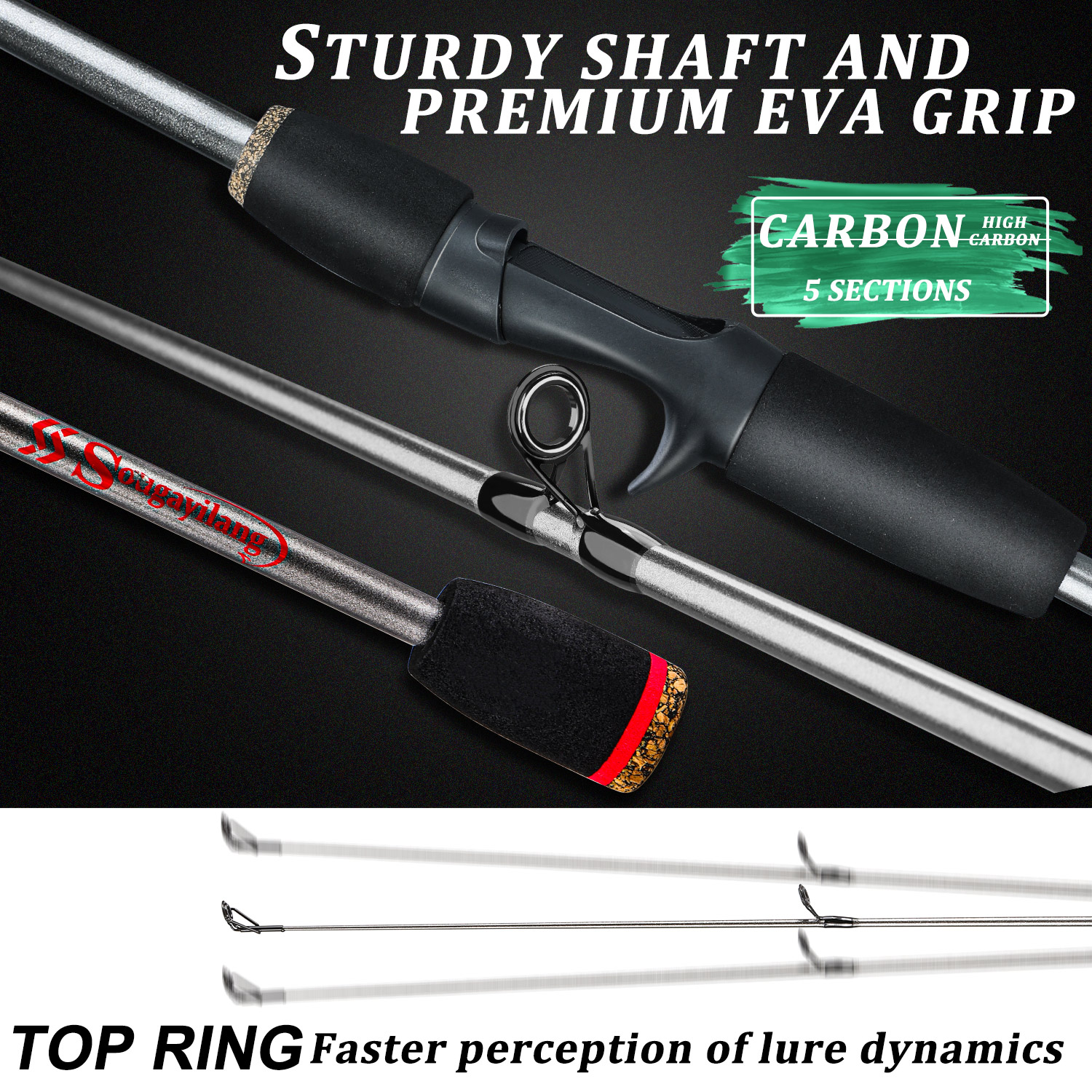 Sougayilang Fishing Rod Combo  - Fishing Rod Carbon Fiber review and price
