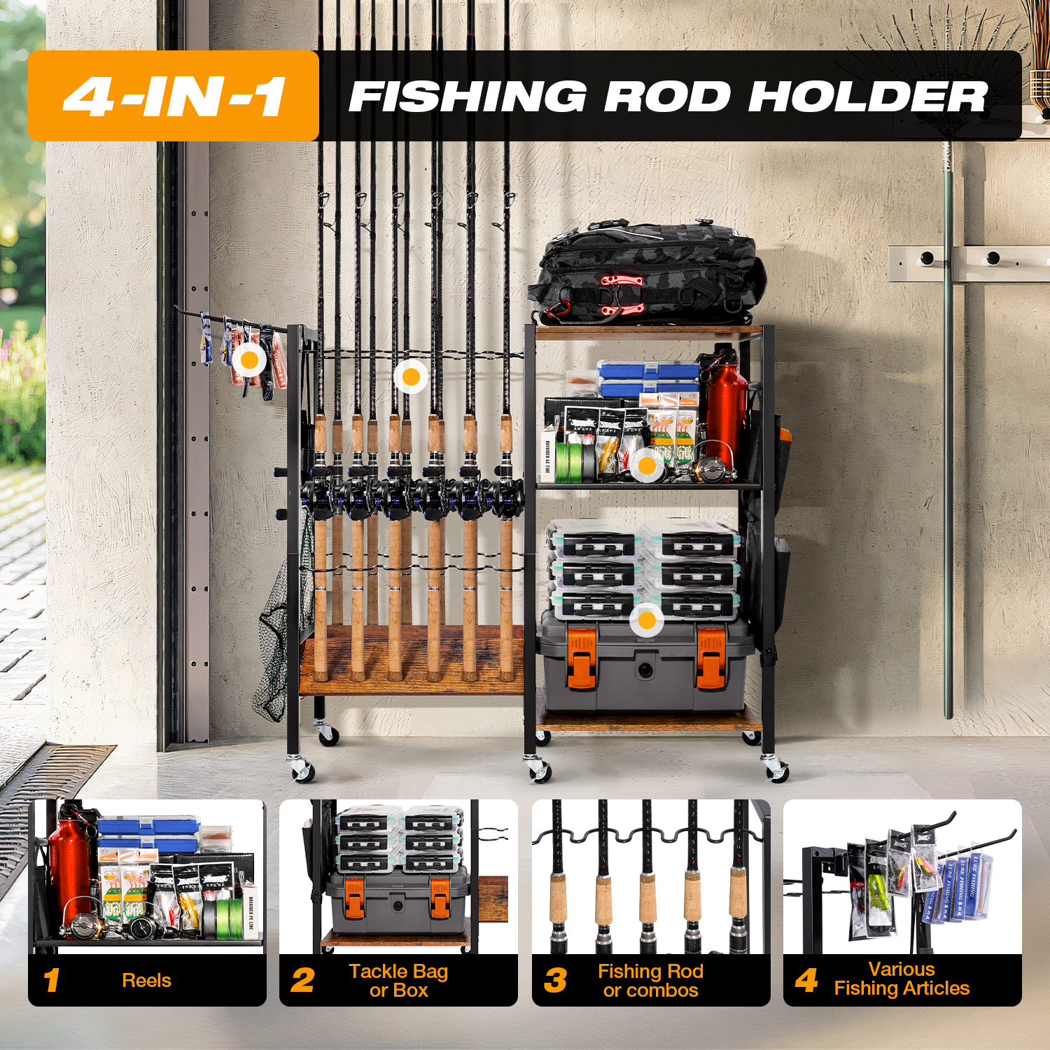 Fishing rod holder,Fishing Rod - Fishing Rod Rack review and price